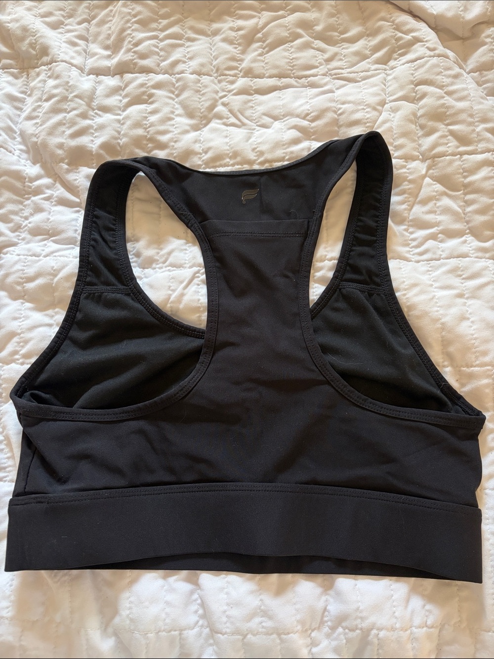 Fabletics Black Racerback Sports Bra - Picture 2 of 2